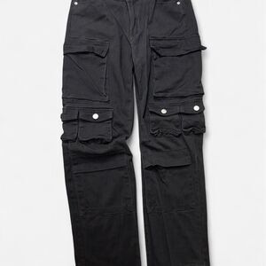 Charlotte-russe Women's Black and Grey Trousers